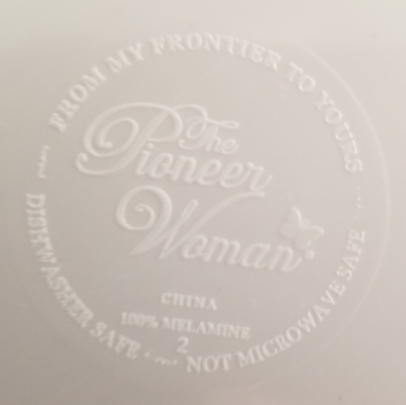 The Pioneer Woman Cheese Board Melamine Serving Tray Platter White Floral Center - Picture 5 of 7